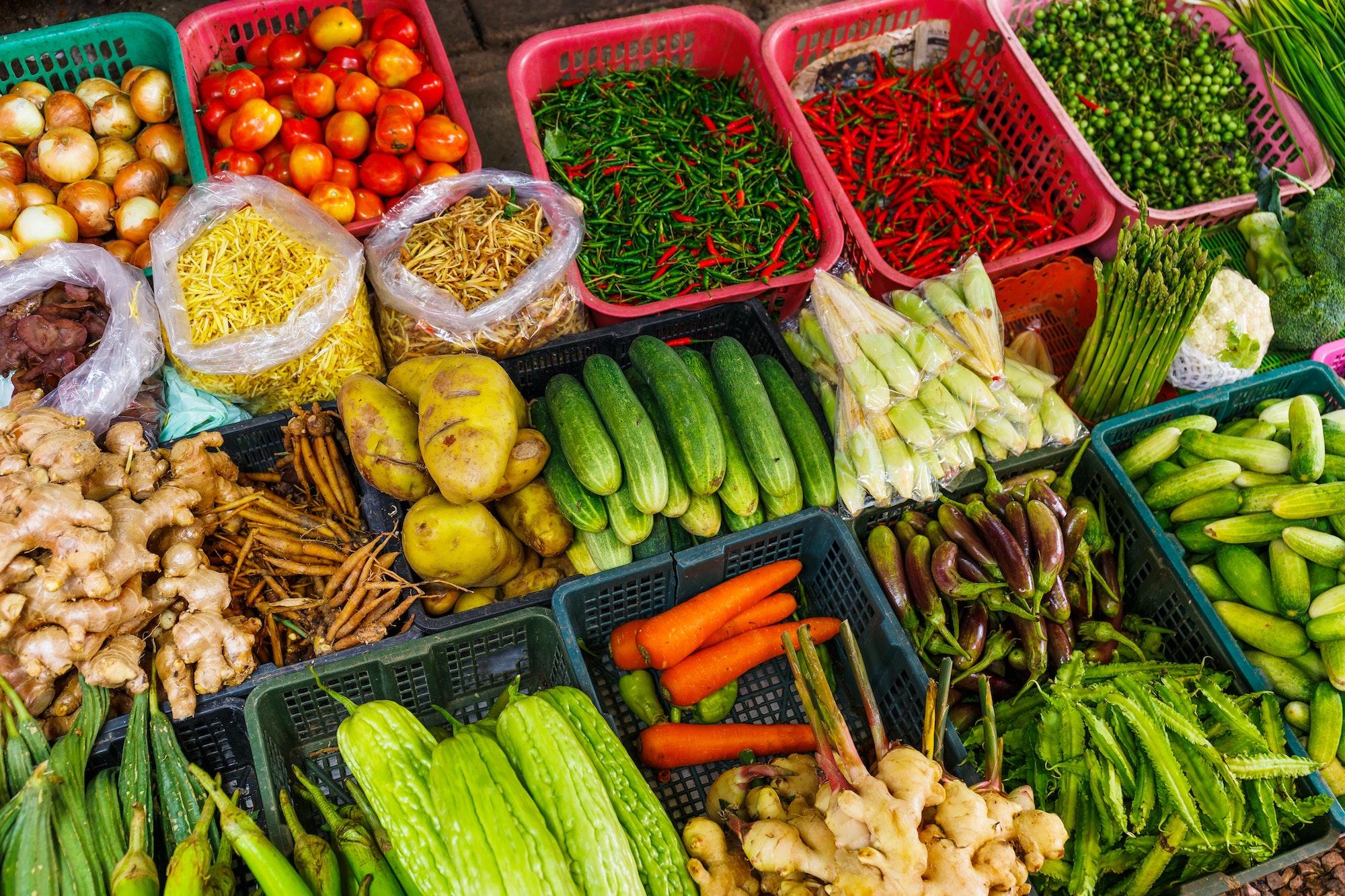 Vegetable in food market